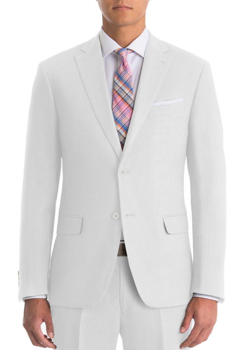 White Linen Suit Separate Coat 