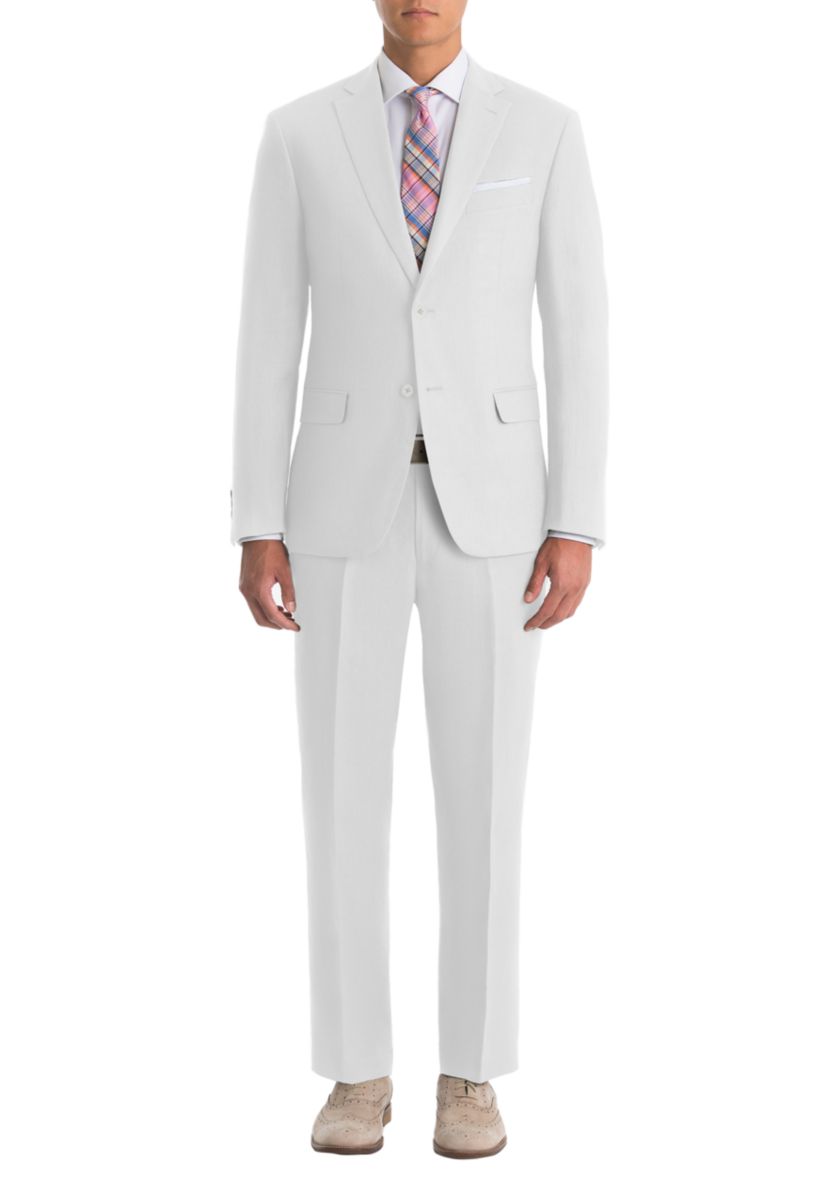 White Linen Suit Separate Coat 