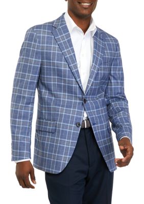 Mens blue store plaid sport coat