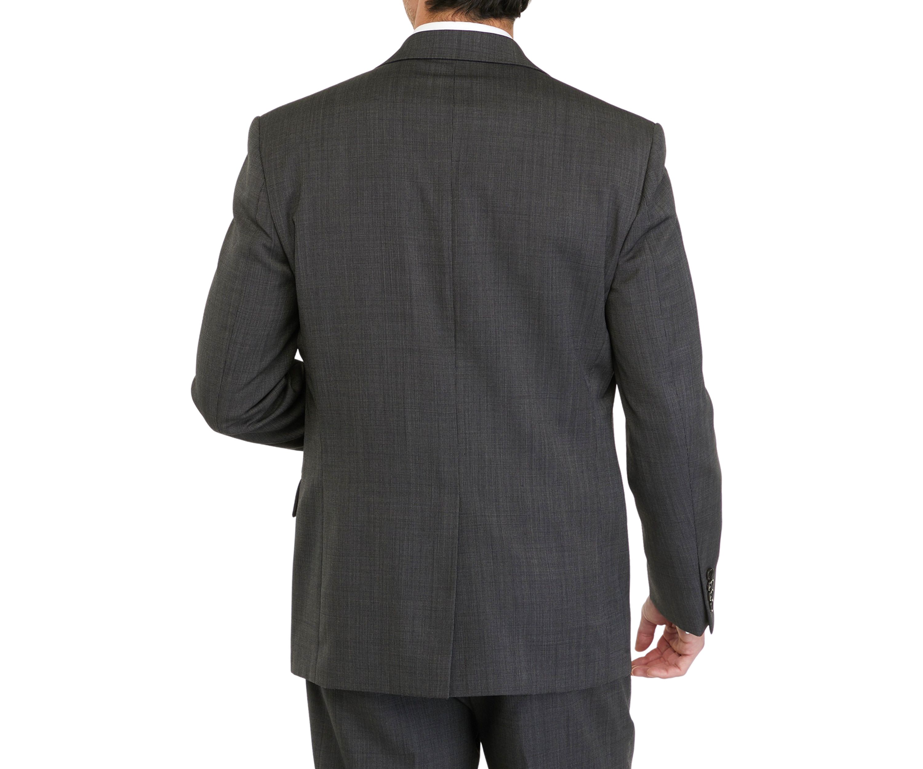 Single Breasted Gray Ticweave Sportcoat