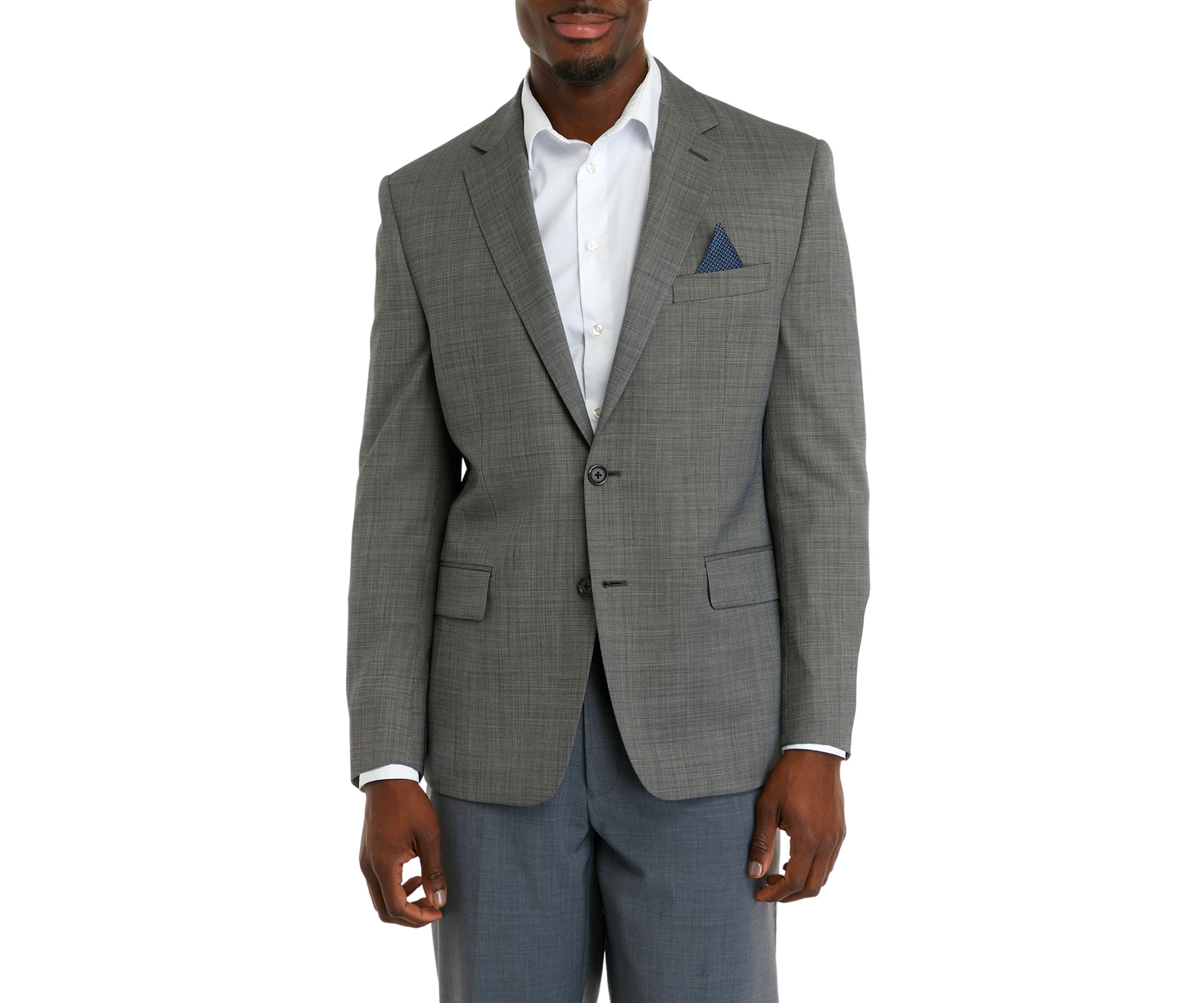 Mens Black and White Tic Coat