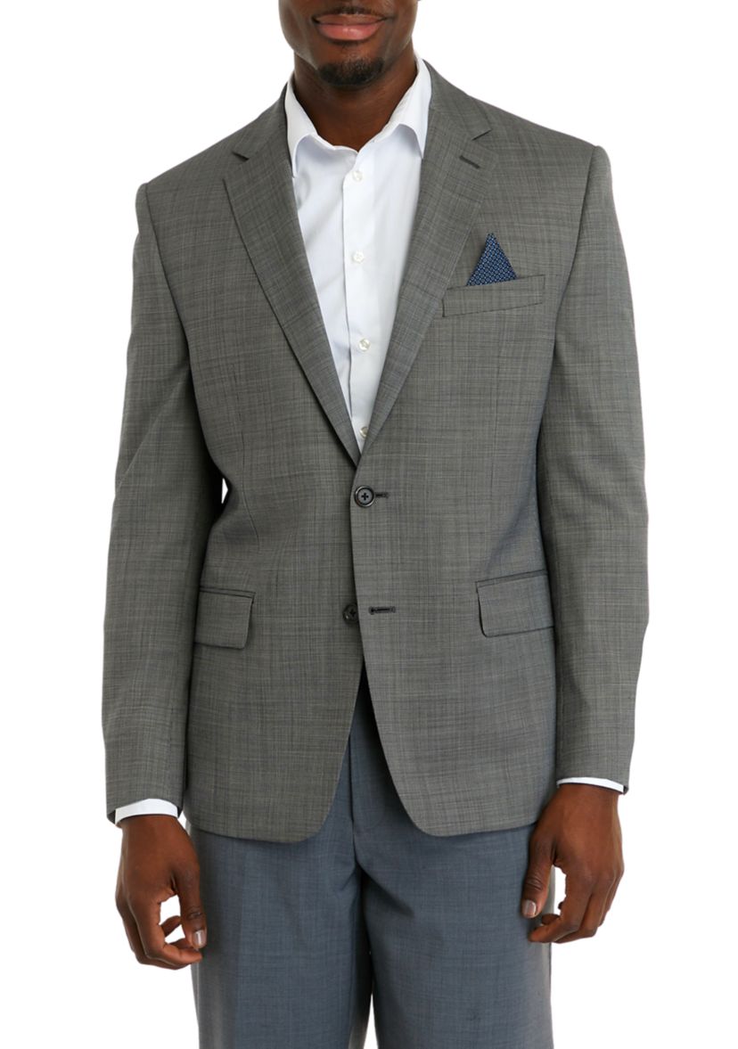 Mens Black and White Tic Coat