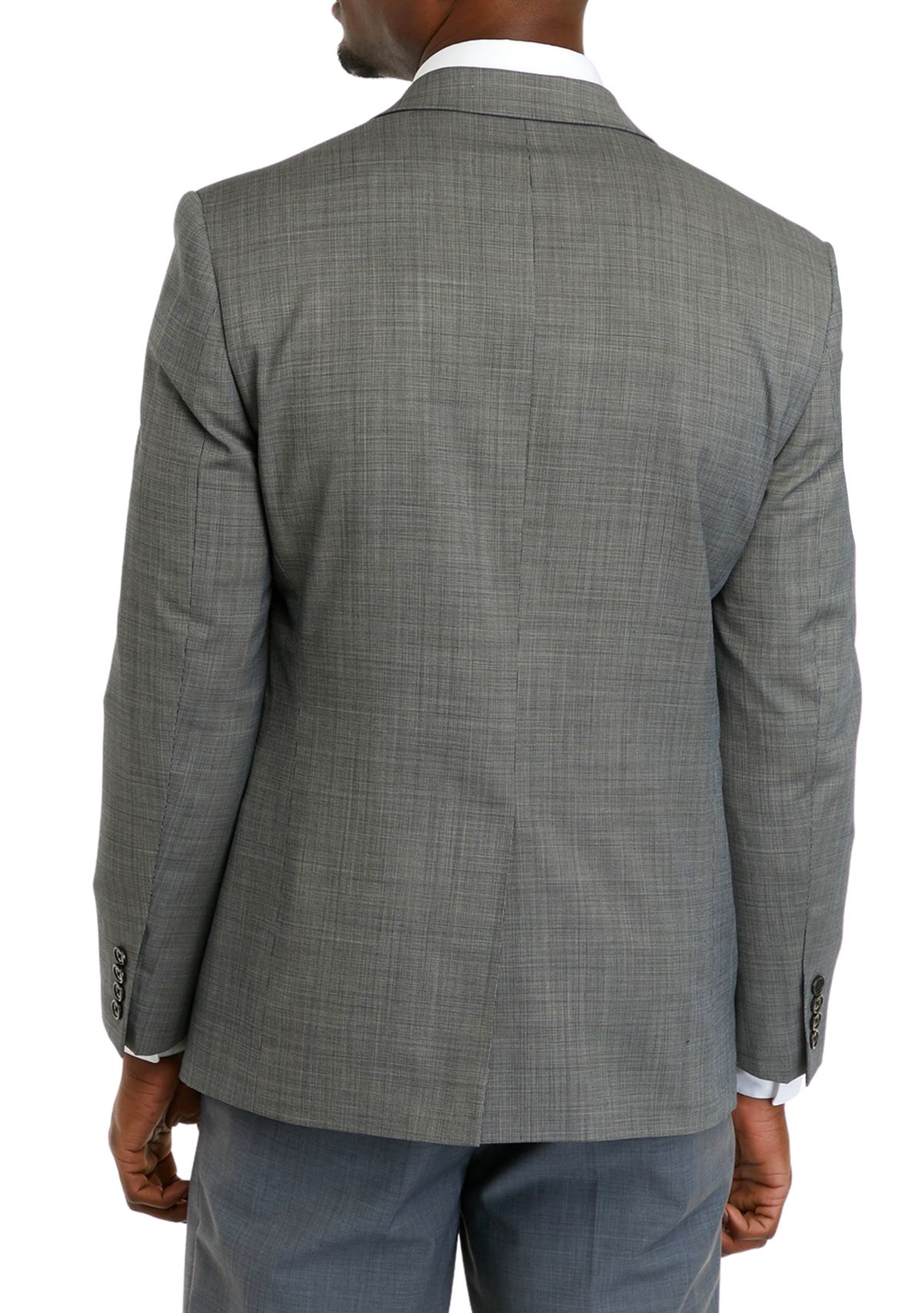 Mens Black and White Tic Coat