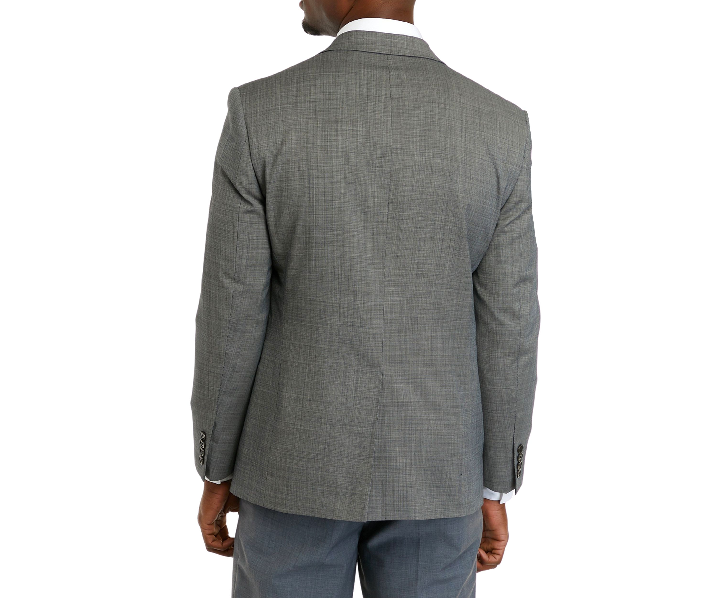 Mens Black and White Tic Coat