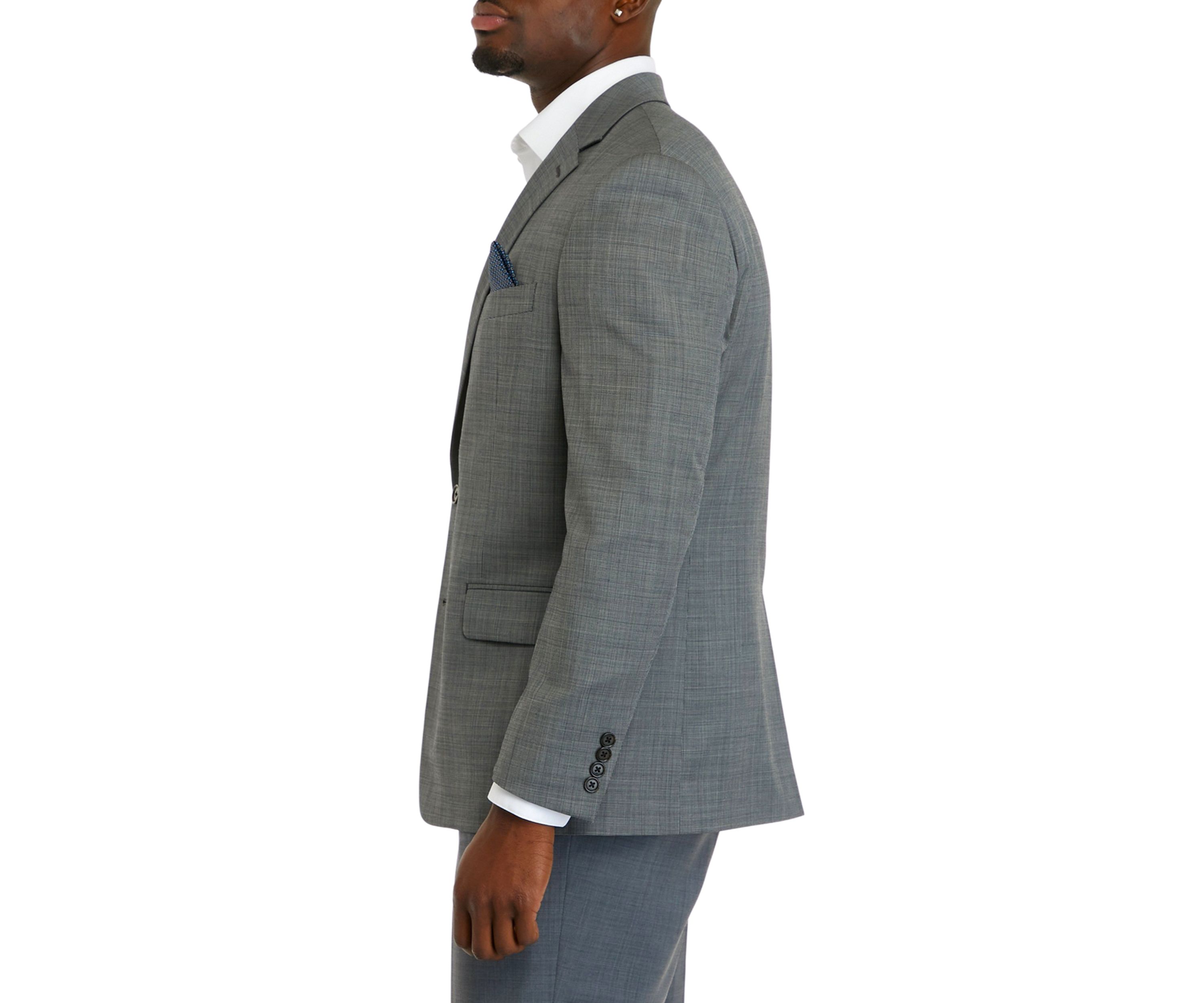 Mens Black and White Tic Coat