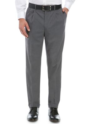 Zeds Men's Carlton Single Pleat Front Trouser with Comfort Stretch