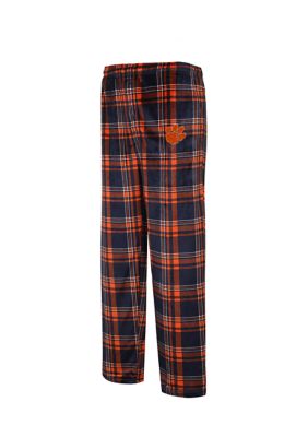 Men's NCAA Clemson Tigers Hawthorne Plaid Silky Fleece Pajama Pants