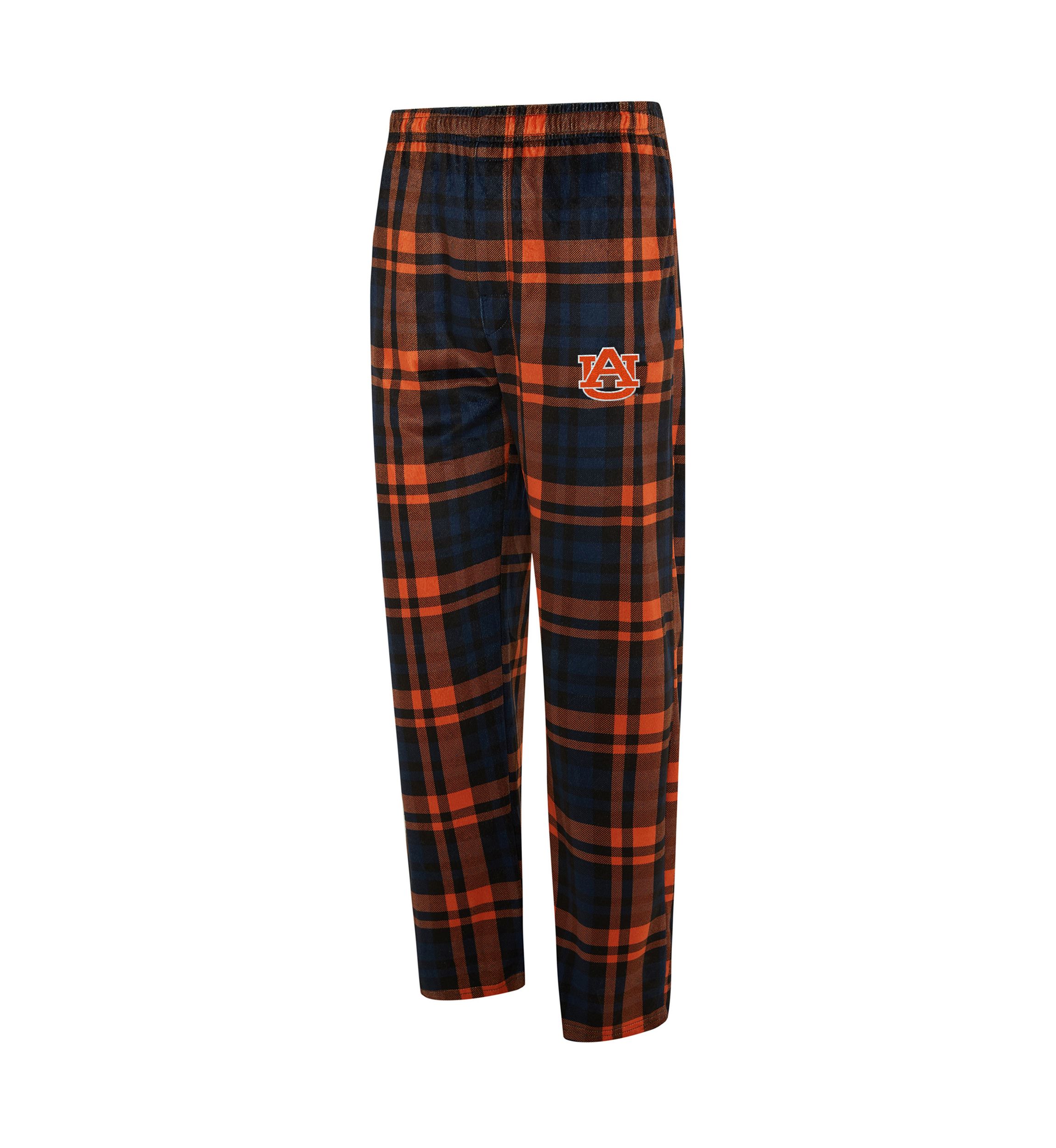 NCAA Auburn Tigers Bryce Mens Plaid Silky Fleece Pant