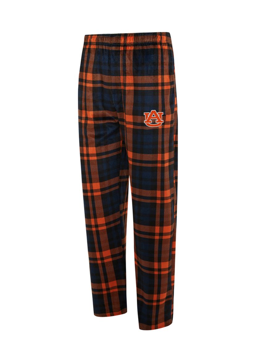 NCAA Auburn Tigers Bryce Mens Plaid Silky Fleece Pant