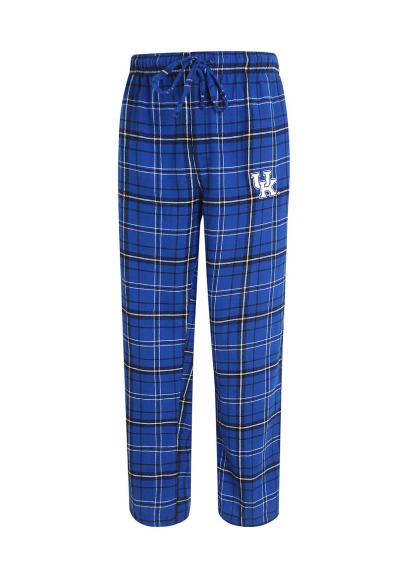 NCAA Kentucky Wildcats  Plaid Flannel Pajama Pants 