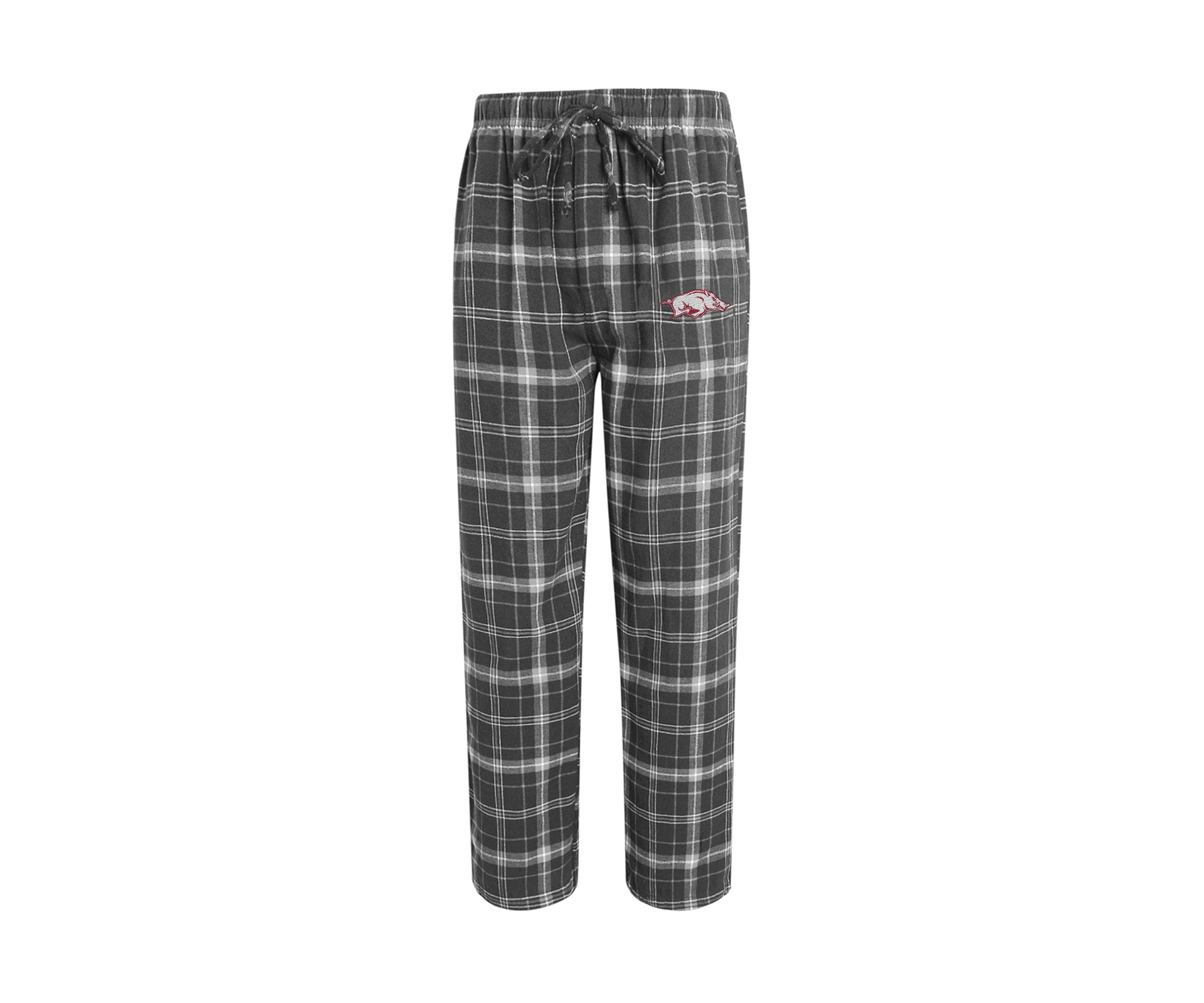 NCAA Arkansas Razorbacks Plaid Flannel Pajama Pants 