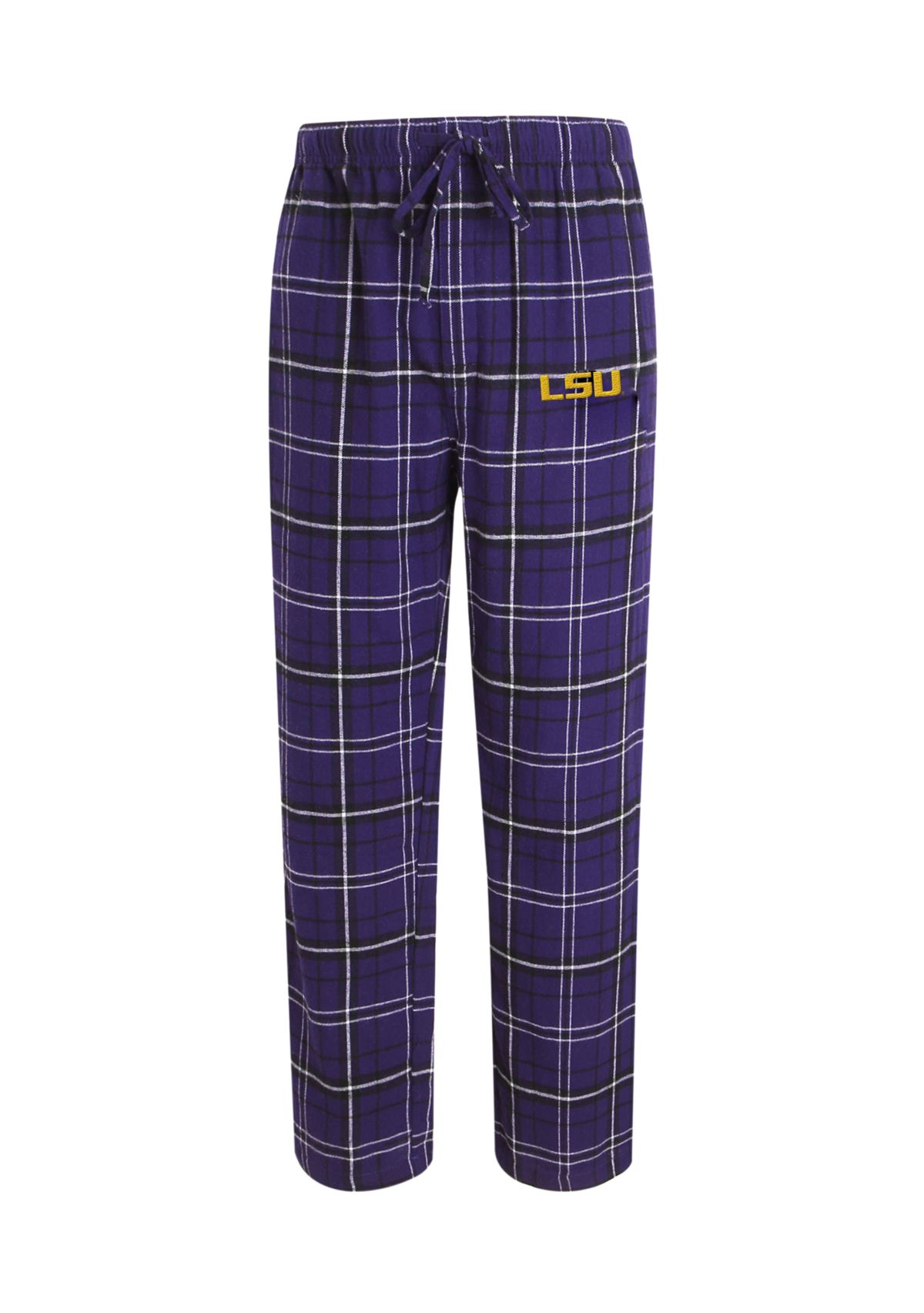 NCAA LSU Tigers  Plaid Flannel Pajama Pants 