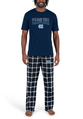 College Concepts NCAA North Carolina Tar Heels Highland Men's Short Sleeve T-Shirt & Pant Set, XL