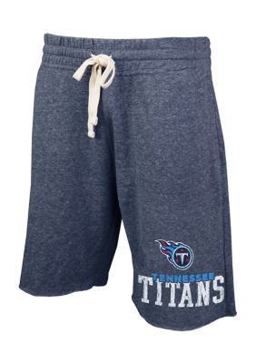 NFL Team Apparel Men's Tennessee Titans Navy Mainstream Terry Shorts