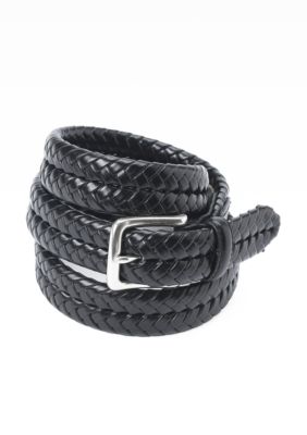 Fossil Maddox Leather Braided Belt | Belk