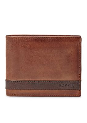 Fossil Men's Quinn Leather Bifold With Flip ID Wallet