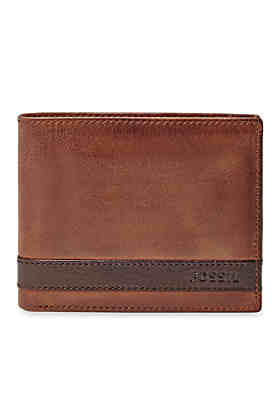 ML3853216 Ford Bifold Saddle RFID Men's wallet Fossil credit card Leather tan 