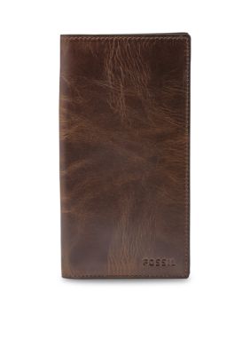 Derrick Leather Executive Checkbook Wallet