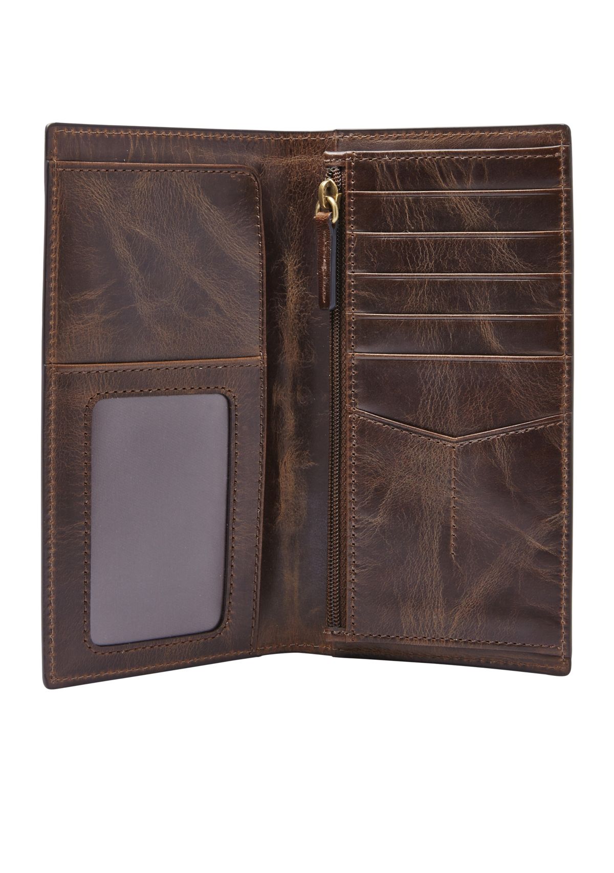 Derrick Leather Executive Checkbook Wallet