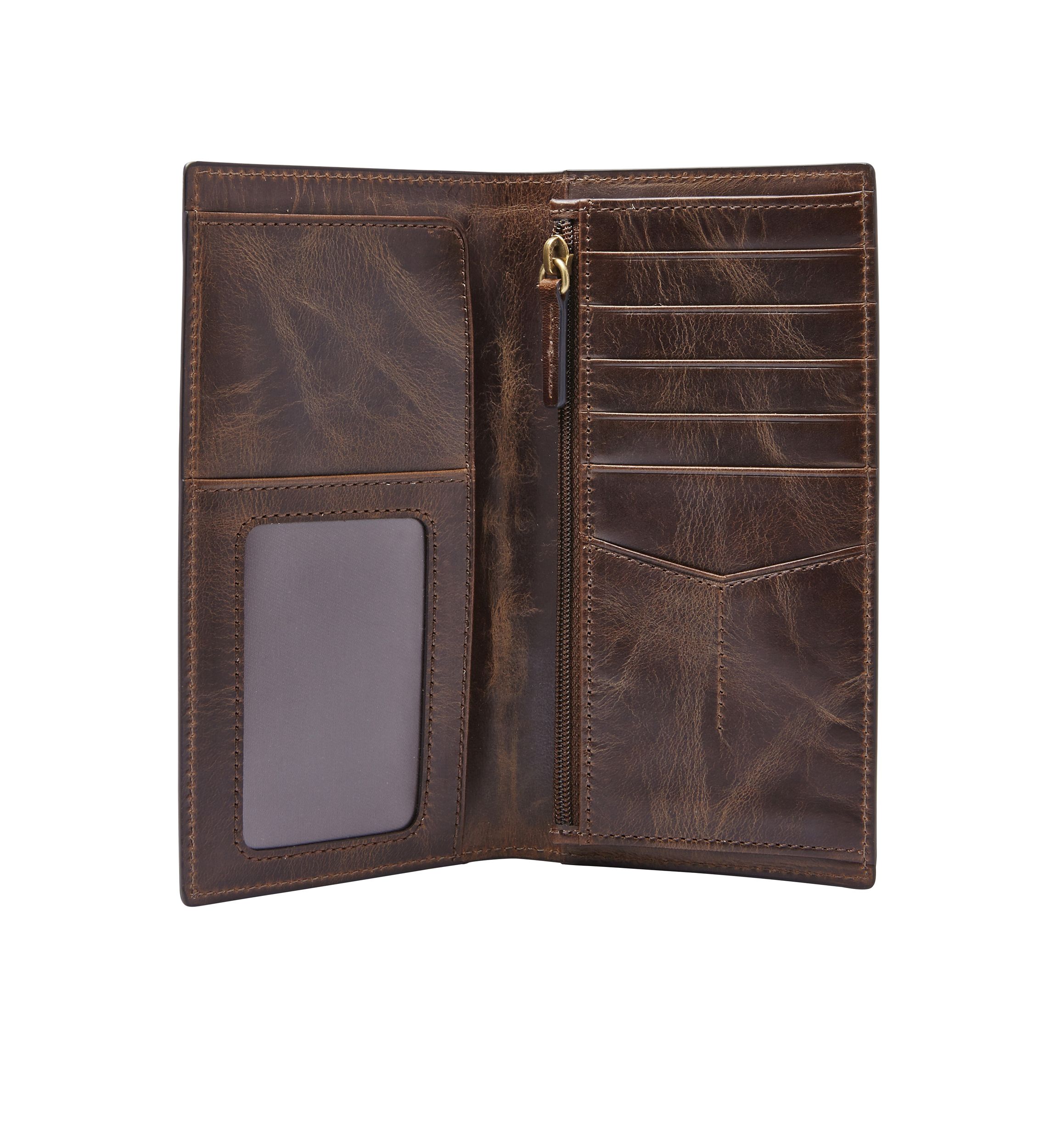 Derrick Leather Executive Checkbook Wallet