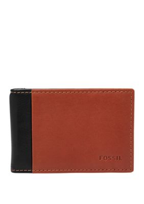 Wallets For Men Leather Wallet Travel Wal!   let More Belk - wallet fossil ward money clip bifold