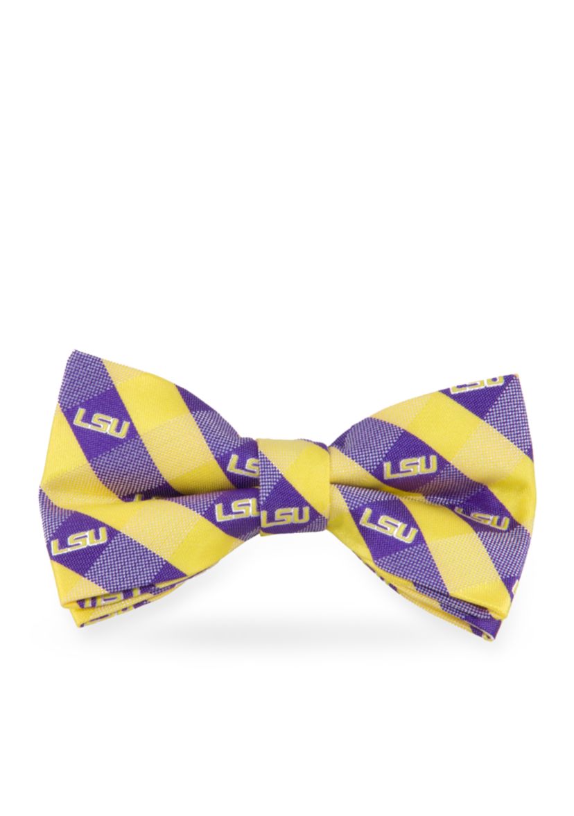 LSU Tigers Check Pre-tied Bow Tie