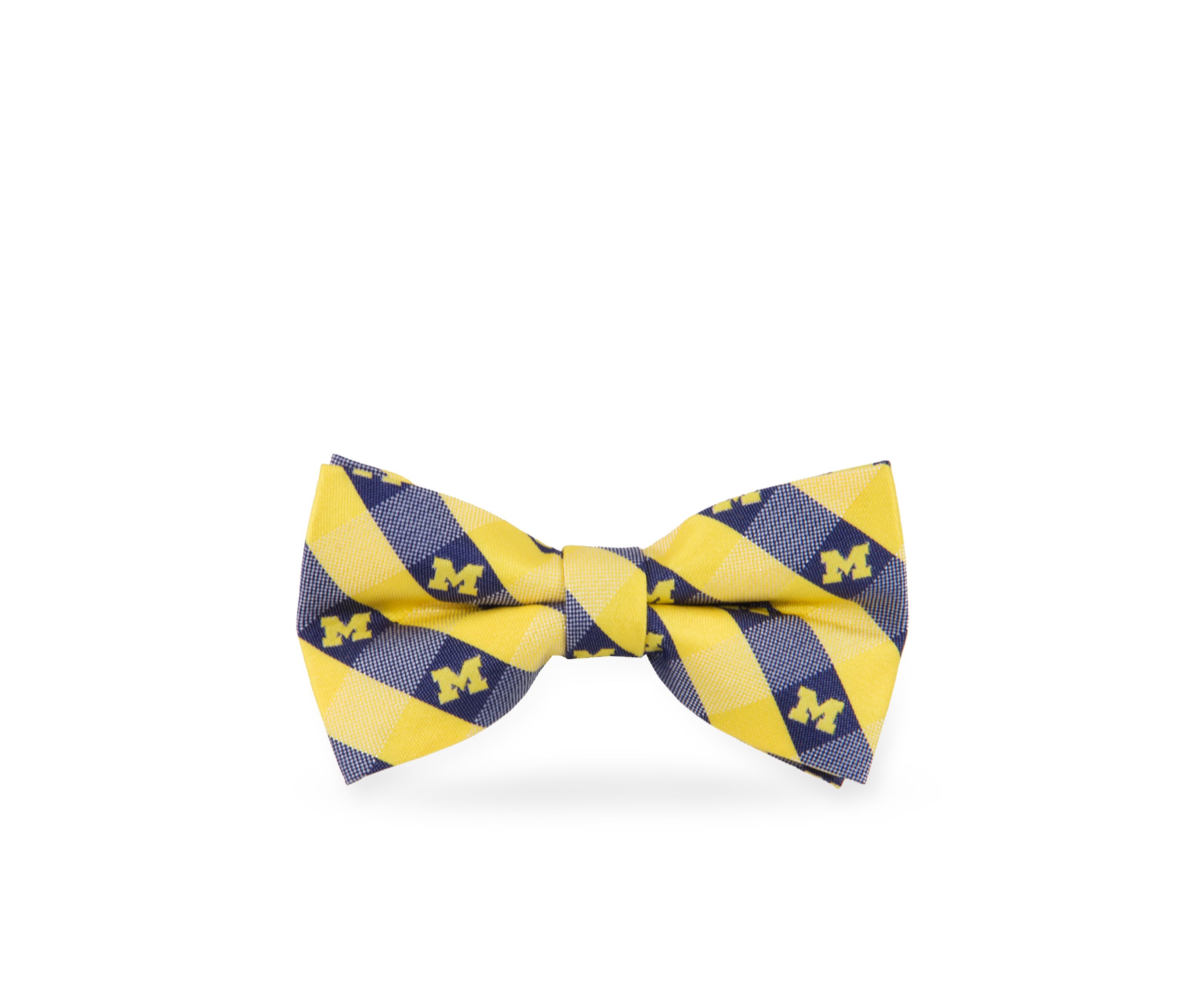 Michigan Wolverines Check Pre-tied Bow Tie