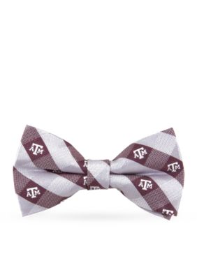 Texas A & M Aggies Check Pre-tied Bow Tie