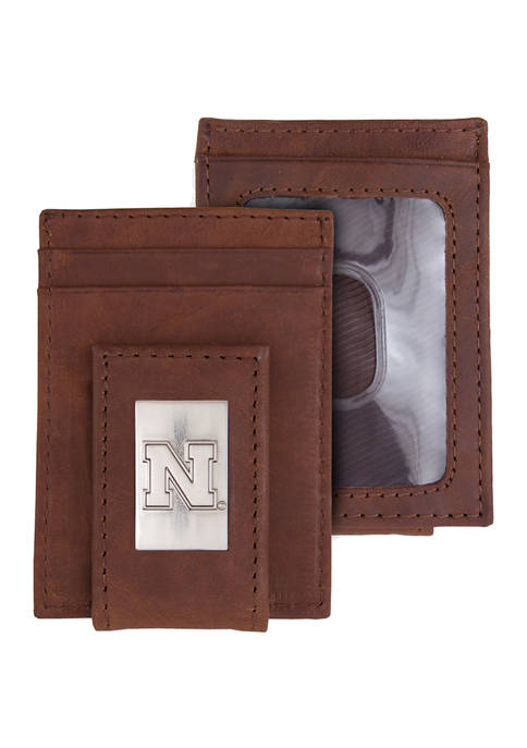 Eagles Wings NCAA Nebraska Cornhuskers Front Pocket Wallet
