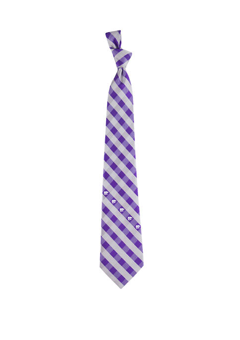 Eagles Wings NCAA Kansas State Wildcats Check Tie