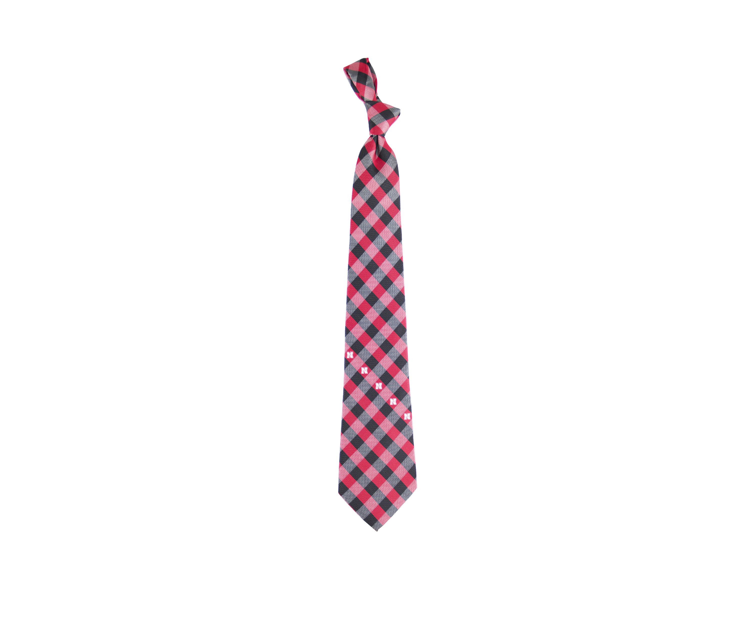 NCAA Nebraska Cornhuskers Check Tie