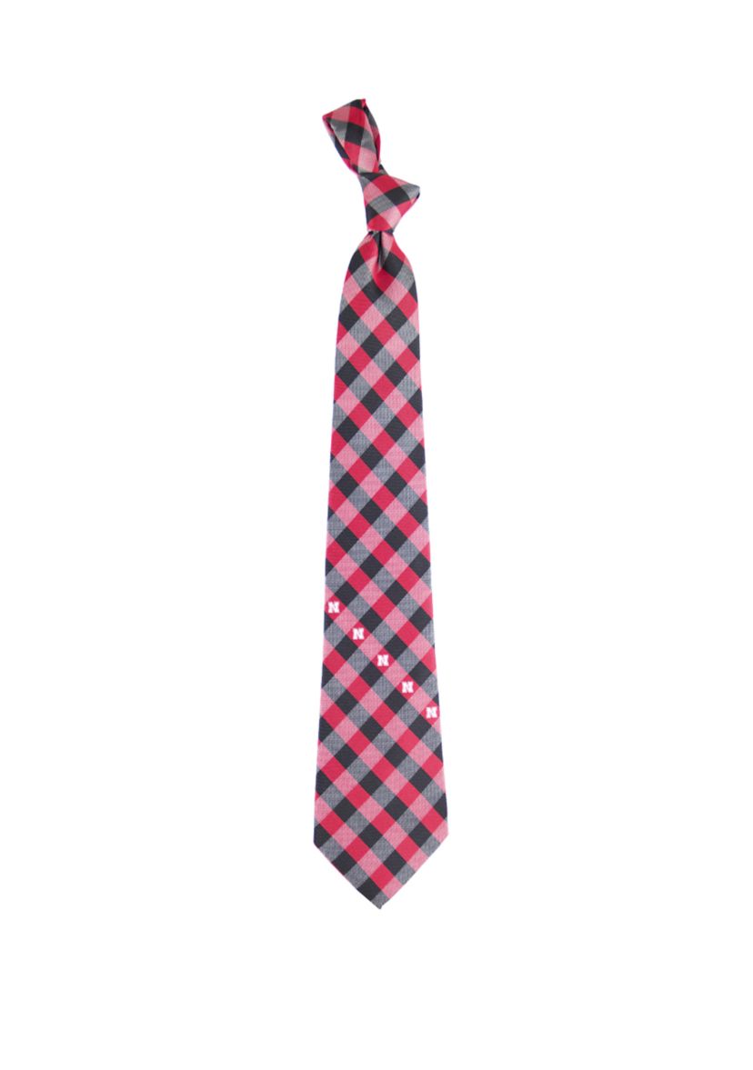 NCAA Nebraska Cornhuskers Check Tie