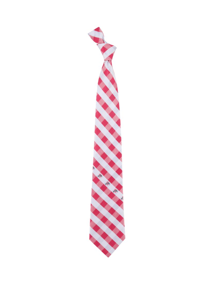 NCAA Ohio State Buckeyes Check Tie