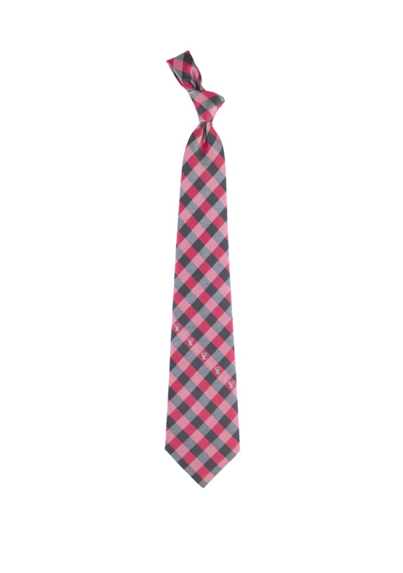 NCAA Texas Tech Red Raiders Check Tie