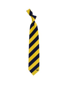 Michigan Wolverines Stripe Regiment Tie