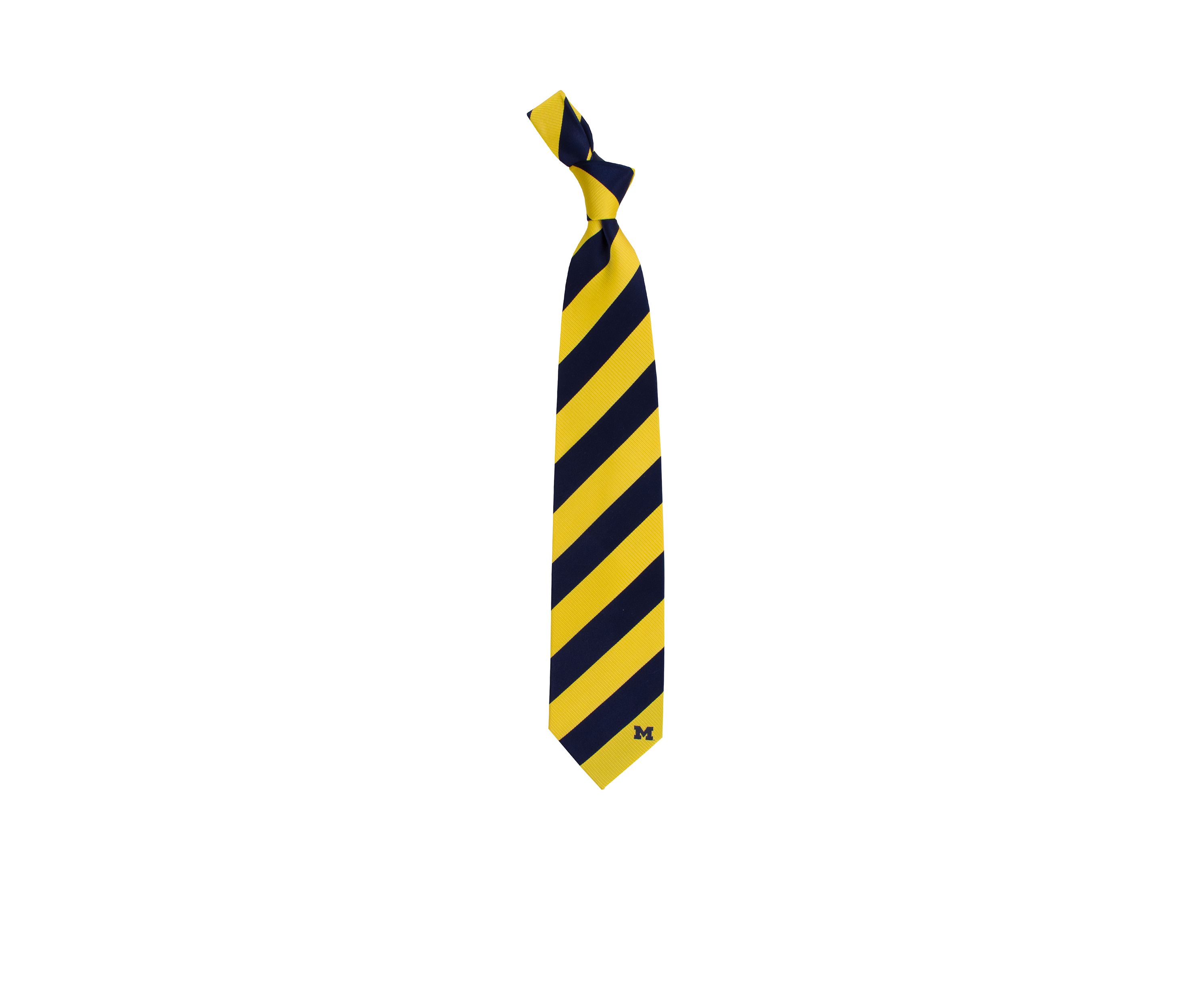 Michigan Wolverines Stripe Regiment Tie