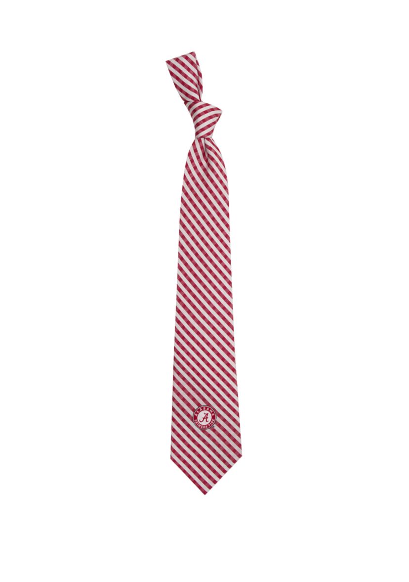 NCAA Alabama Crimson Tide Gingham Tie