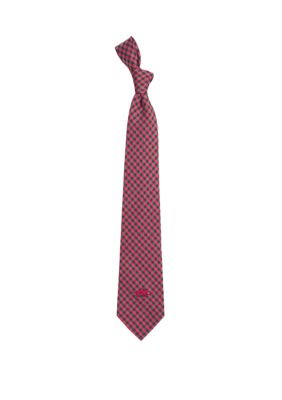 NCAA Arkansas Razorbacks Gingham Tie