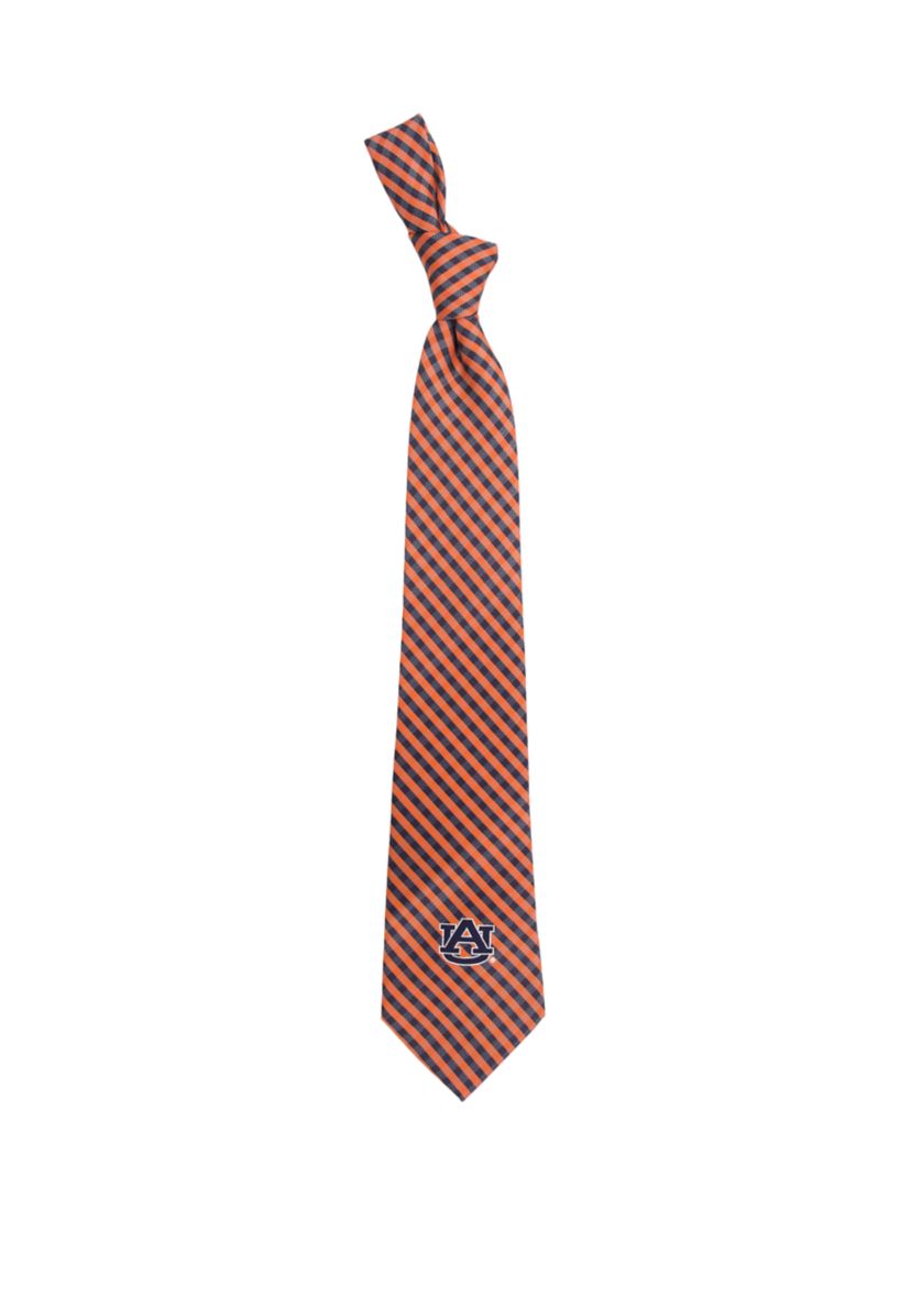 NCAA Auburn Tigers Gingham Tie
