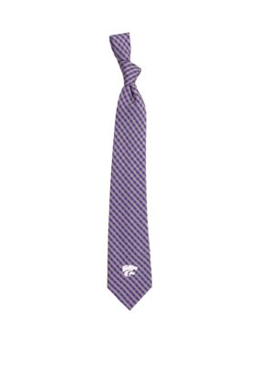 NCAA Kansas State Wildcats Gingham Tie