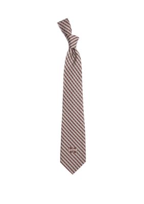 NCAA Mississippi State Bulldogs Gingham Tie