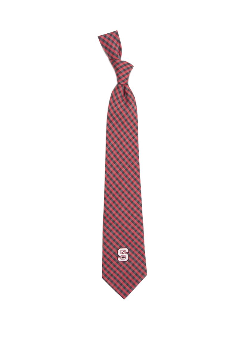NCAA NC State Wolfpack Gingham Tie
