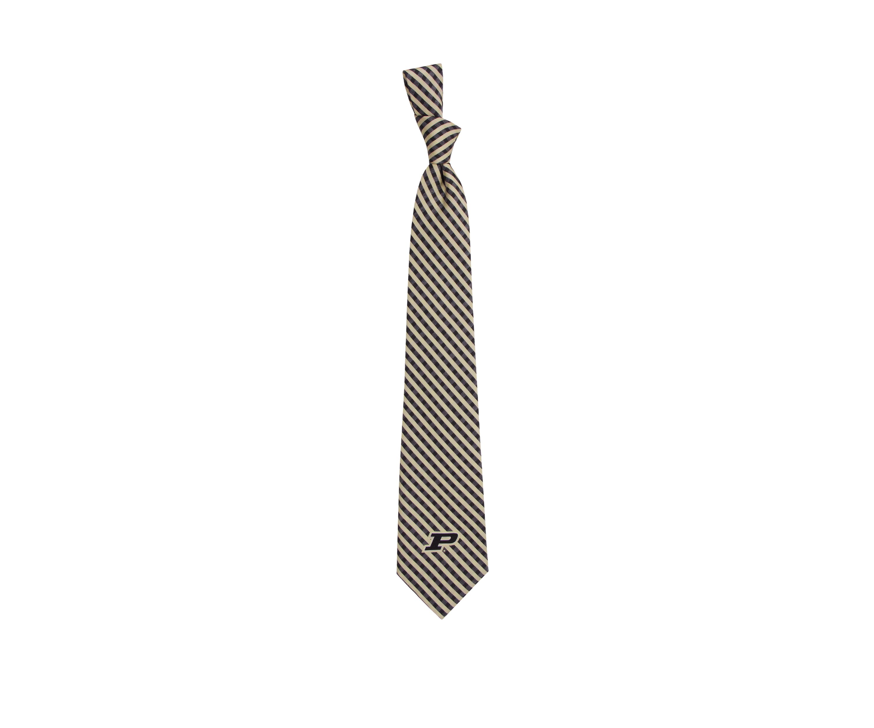 NCAA Purdue Boilermakers Gingham Tie