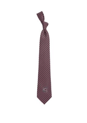 NCAA South Carolina Gamecocks Gingham Tie