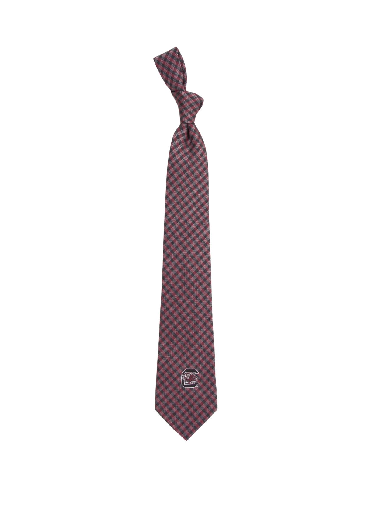 NCAA South Carolina Gamecocks Gingham Tie