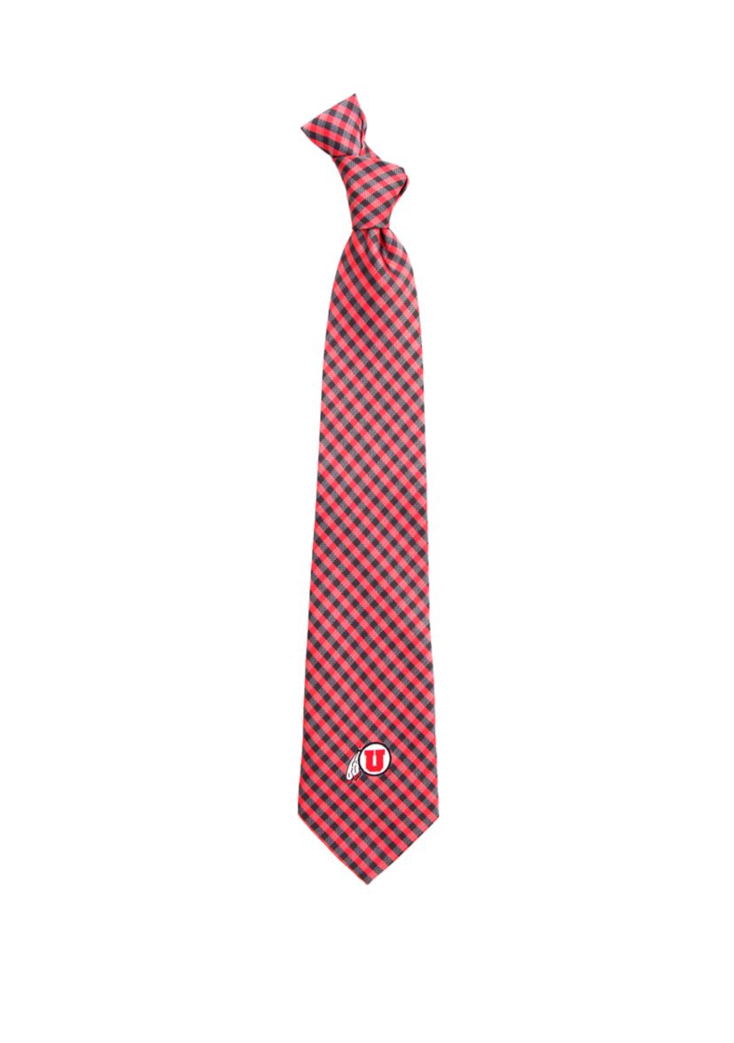 NCAA Utah Utes Gingham Tie