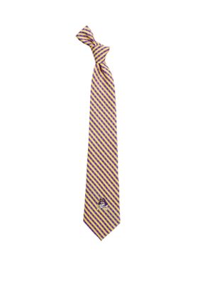 NCAA East Carolina Pirates Gingham Tie