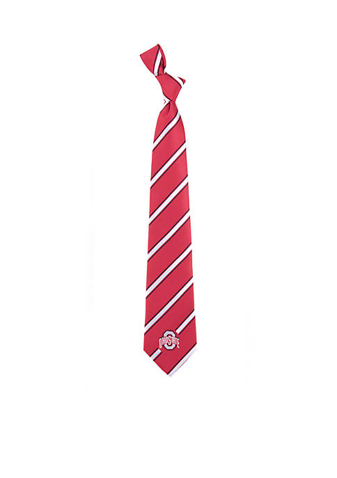 Ohio State Buckeyes Woven Poly 1 Tie