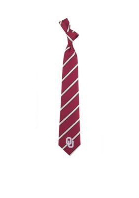 Oklahoma Sooners Woven Poly 1 Tie