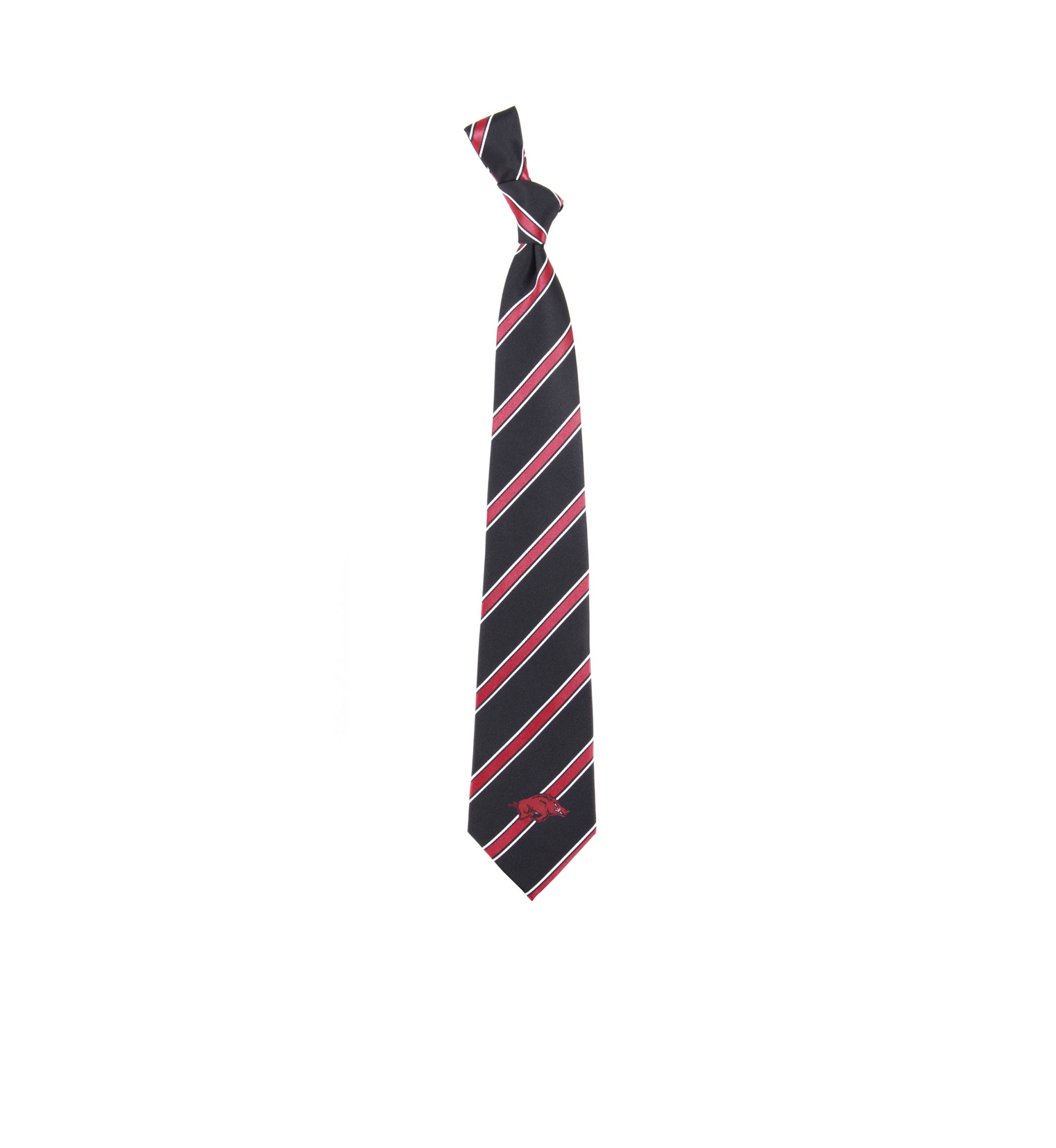 Arkansas  Razorbacks Woven Poly 1 Tie